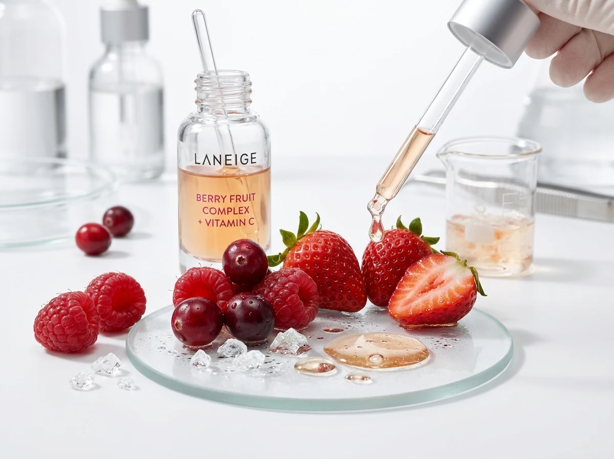 LANEIGE Berry Fruit Complex and Vitamin C laboratory science formulation